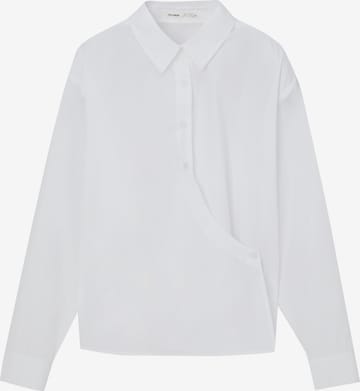 Pull&Bear Bluse i hvid: forside