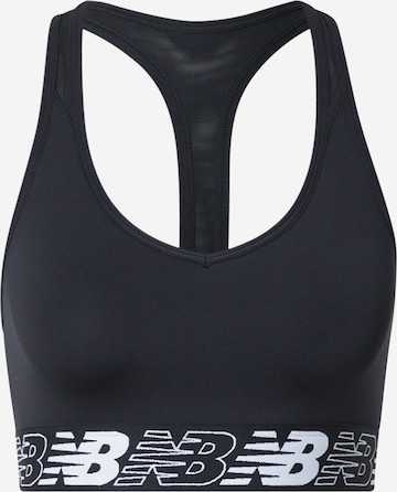 new balance Bustier Sport bh 'Pace' in Zwart: voorkant