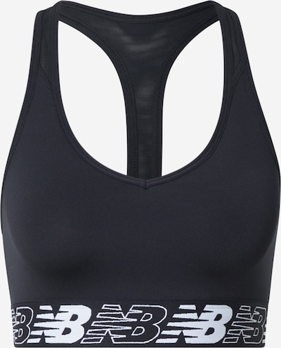 new balance Soutien-gorge de sport 'Pace' en noir / blanc, Vue avec produit