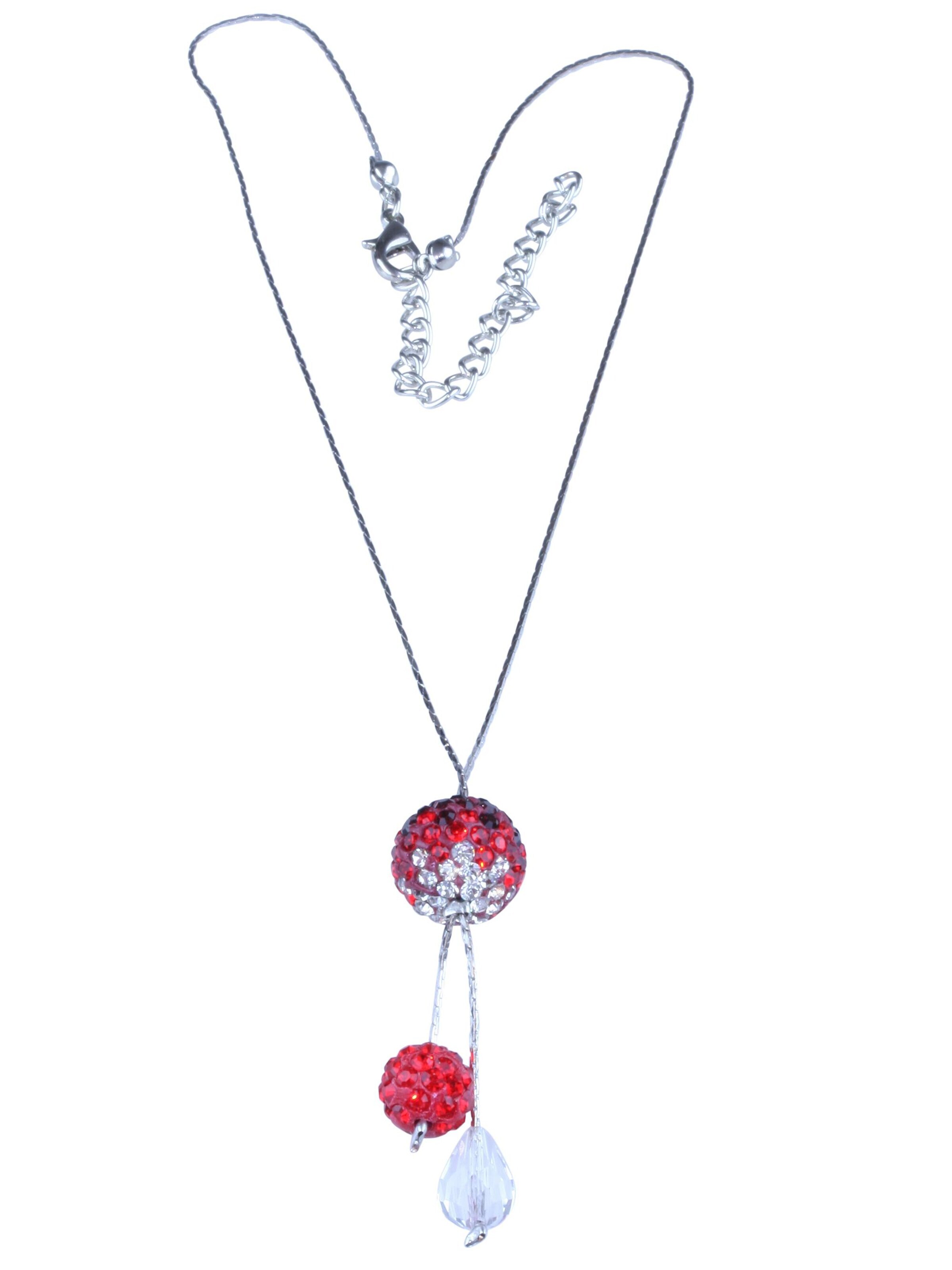 COLLEZIONE ALESSANDRO Kette 'Valea'‌‌‌ in Rot: Vorderseite