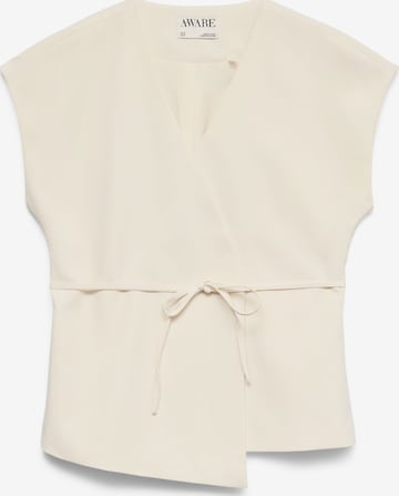 Gilet 'AWVannah' di VERO MODA in bianco: frontale