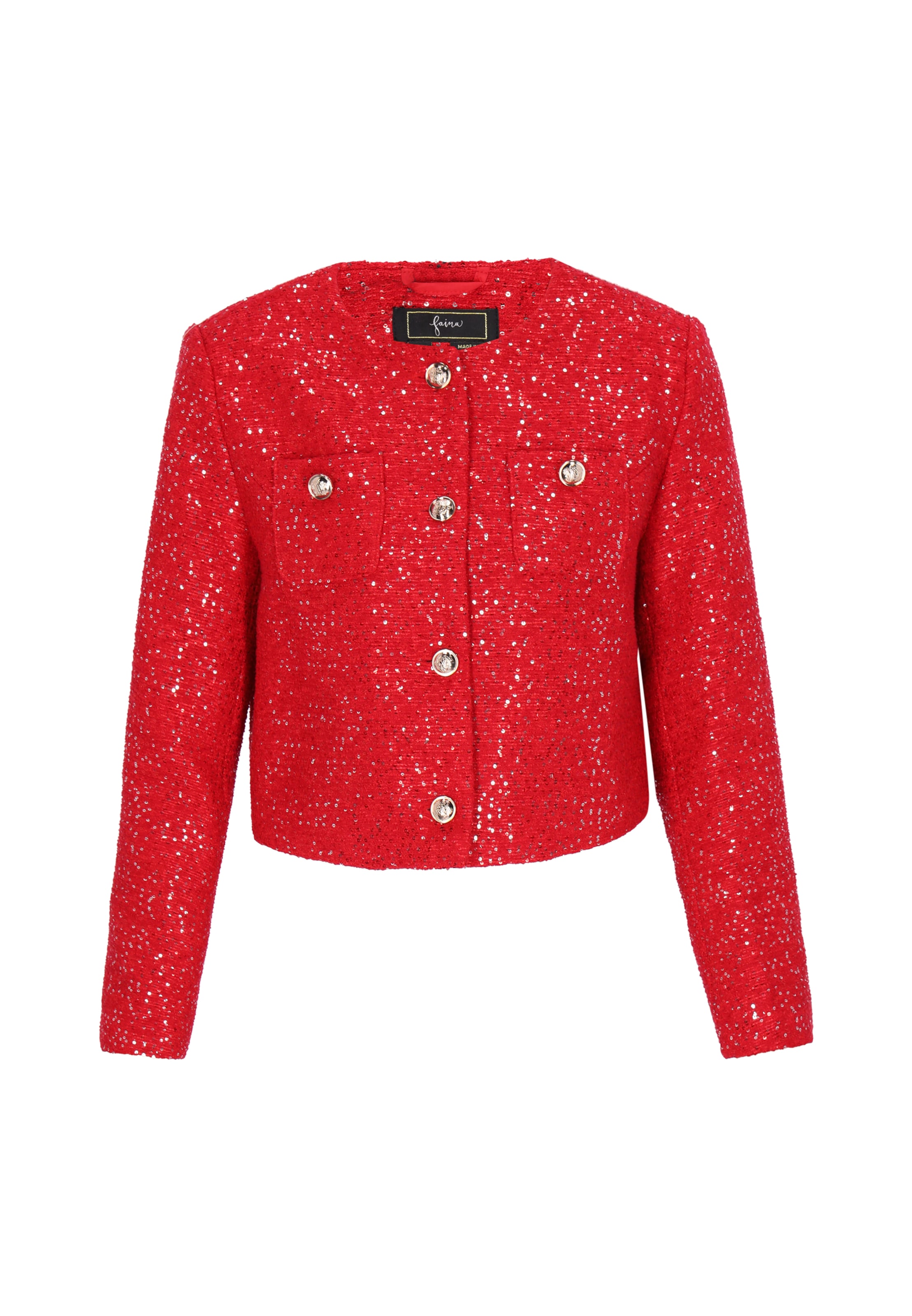 faina - Blazer en rojo: frente
