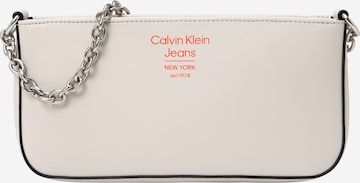 Calvin Klein Jeans Schoudertas in Wit: voorkant