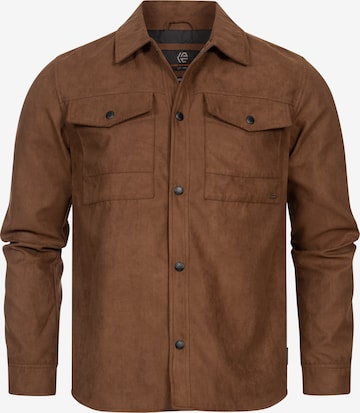 INDICODE JEANS Overhemd ' Finny ' in Bruin: voorkant