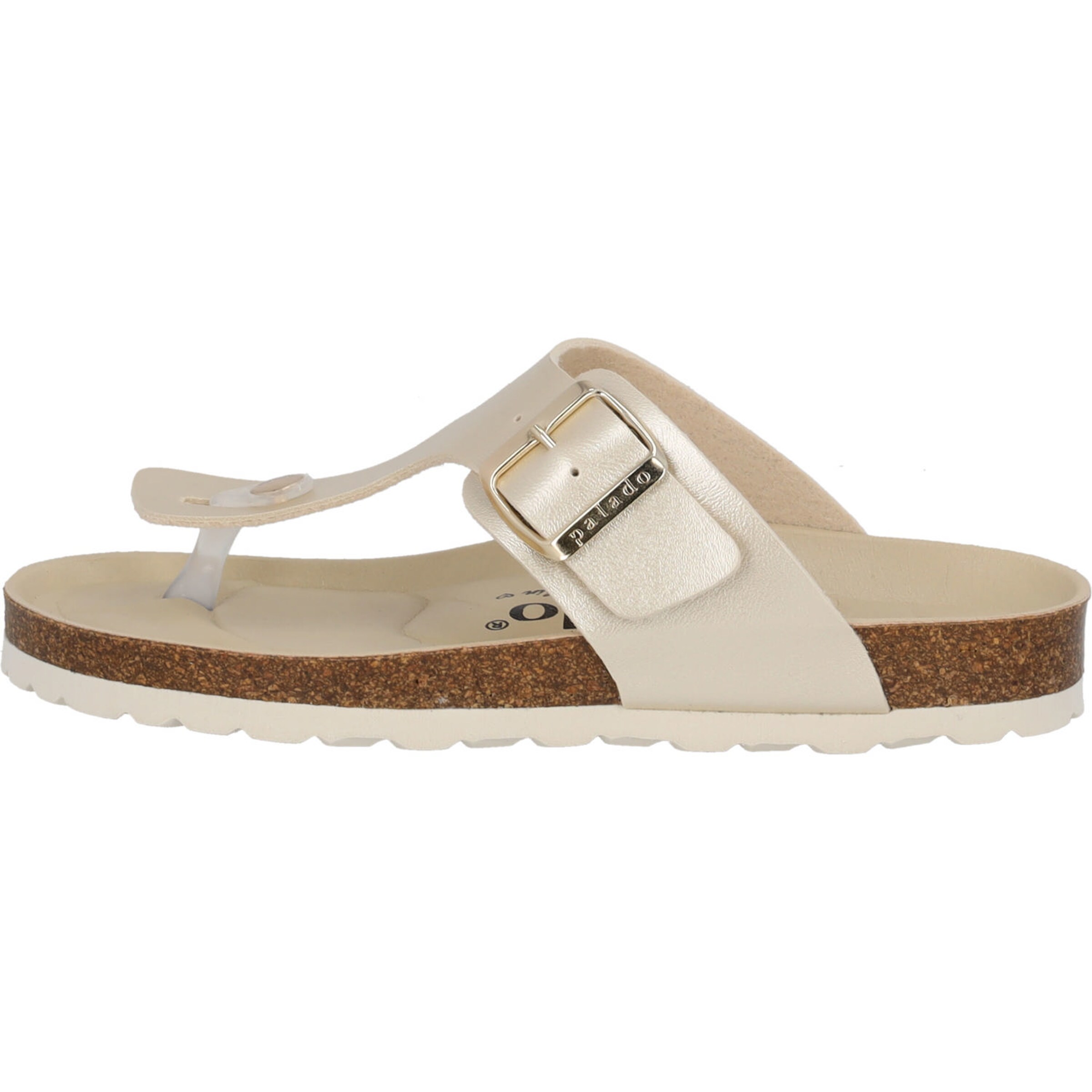 Palado T-bar sandals 'Kos BEGS' in Gold: front