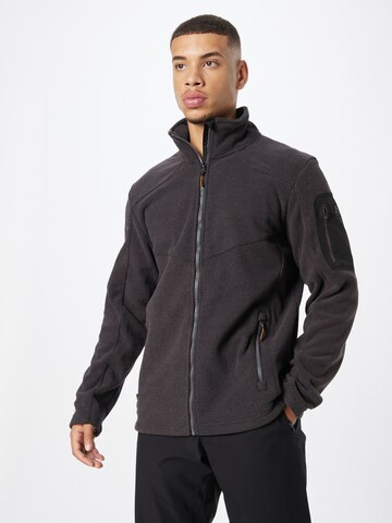 KILLTEC Athletic Fleece Jacket 'KOW 28' in Grey: front