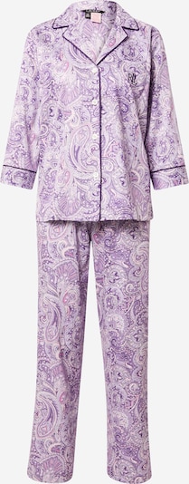 Lauren Ralph Lauren Pijama em roxo / lavanda / roxo claro / preto, Vista do produto