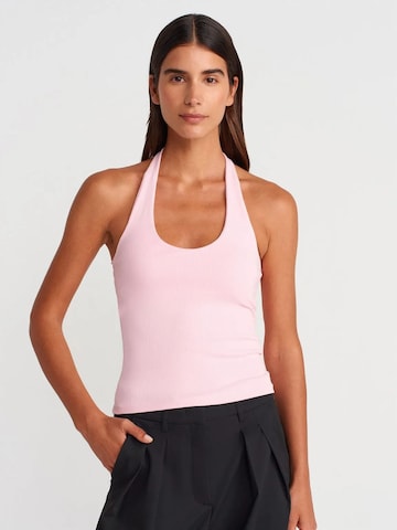 Dilvin Blouse in Roze: voorkant