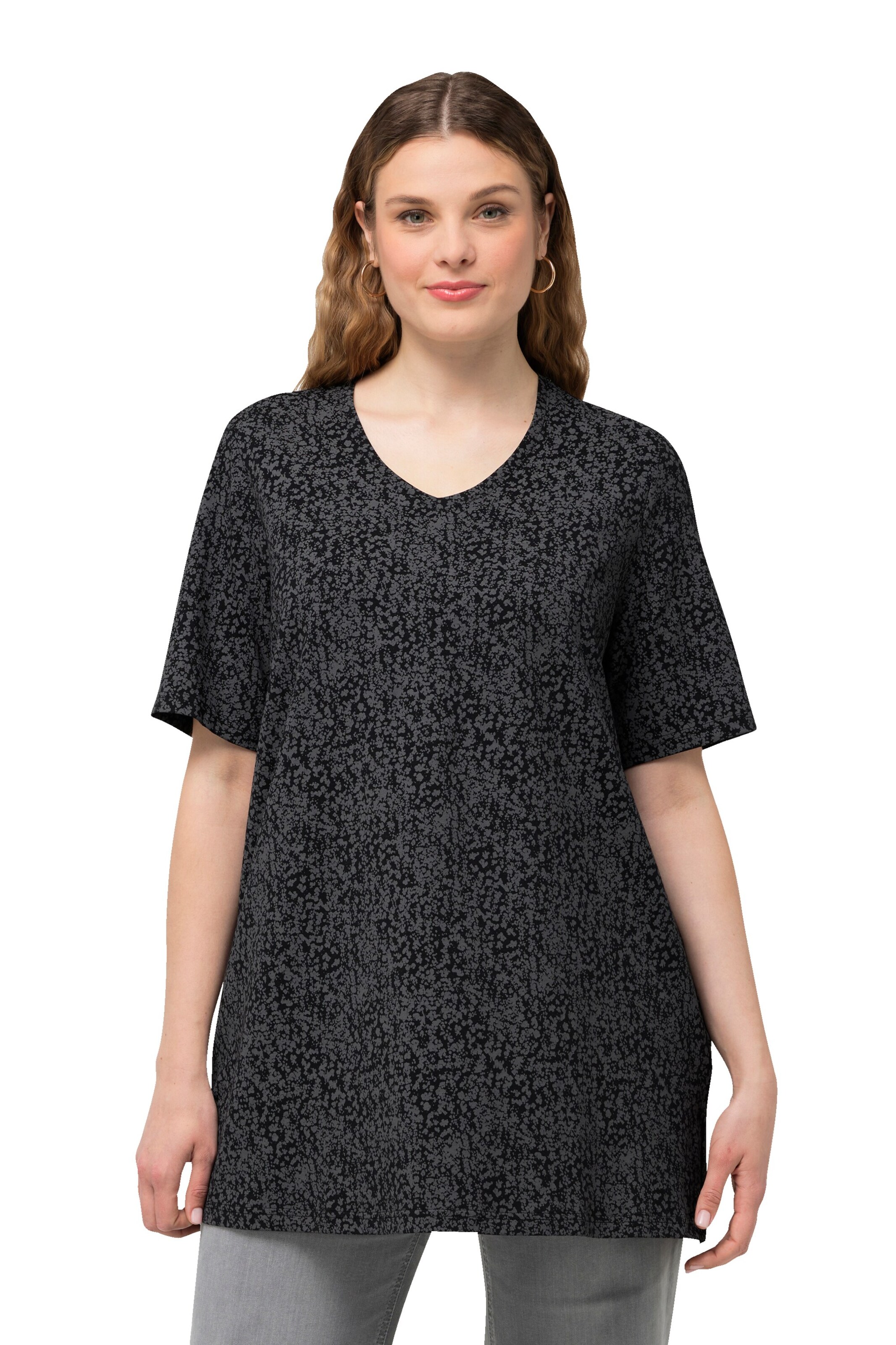 Ulla Popken Shirt in Black: front