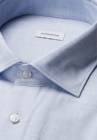SEIDENSTICKER Slim fit Zakelijk overhemd in Blauw