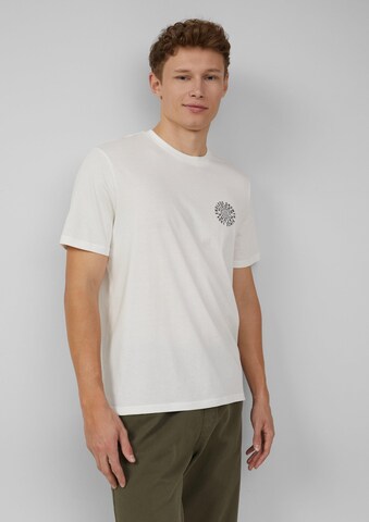 T-Shirt QS en beige : devant