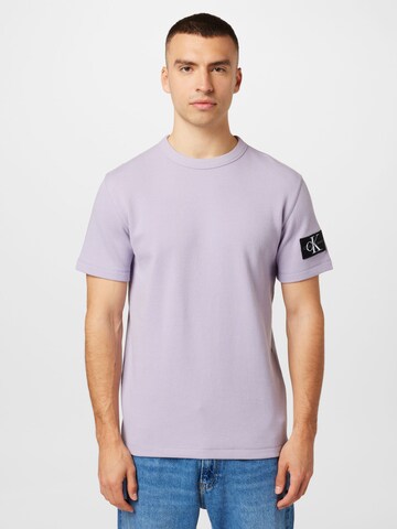 T-Shirt Calvin Klein Jeans en violet : devant