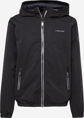 Ragwear Between-Season Jacket 'OLSSEN' in Black: front