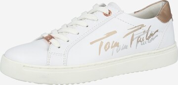 TOM TAILOR Sneakers in White: front