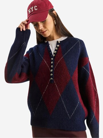 Bianco Lucci Pullover 'Pullover'‌‌‌‌‌‌‌ in Blau