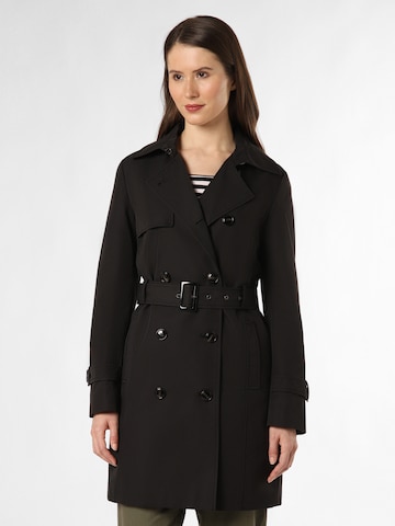 Marie Lund Between-Seasons Coat in Black: front
