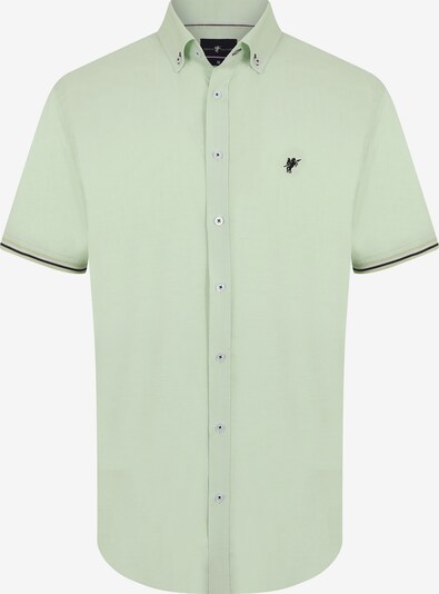 DENIM CULTURE Skjorte 'GUIDO' i pastelgrøn / sort / hvid, Produktvisning