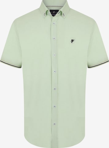 DENIM CULTURE - Ajuste regular Camisa 'GUIDO' en verde: frente
