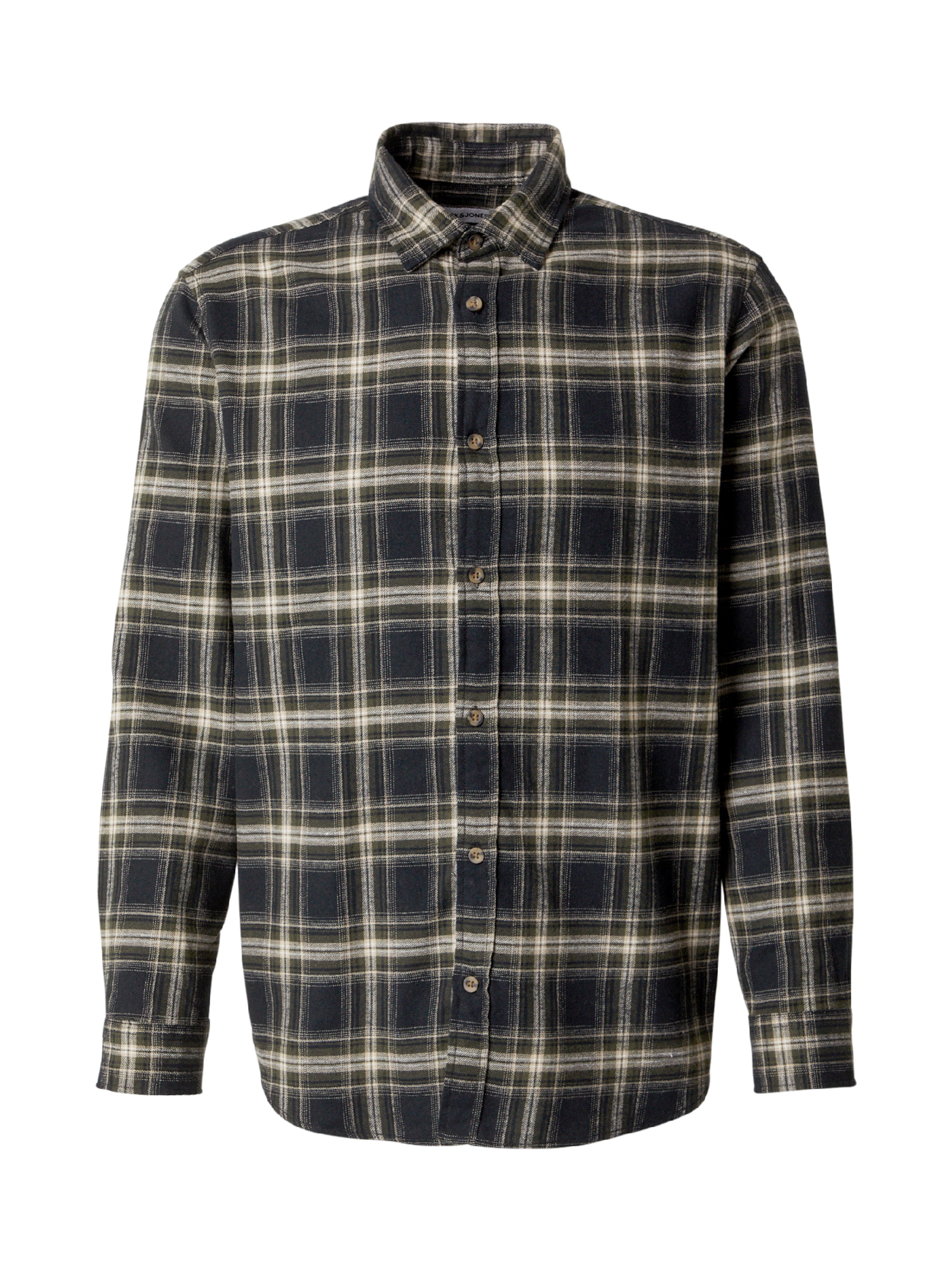 JACK & JONES - Ajuste confortable Camisa 'JJJOSHUA' en negro: frente