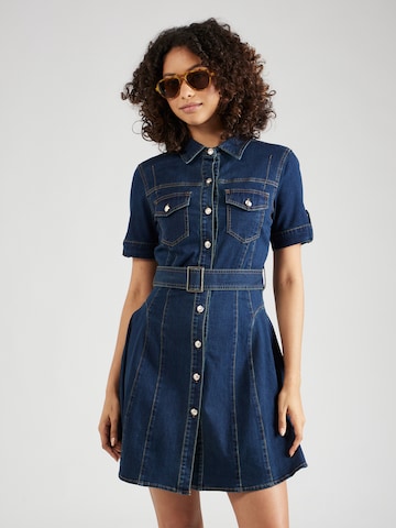 Robe-chemise Morgan en bleu : devant