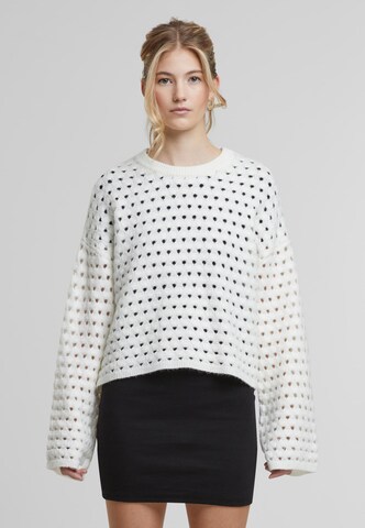 Pull-over 'NMBRandy' Noisy may en blanc : devant