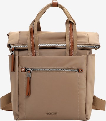 Sac à dos Emily & Noah en beige : devant