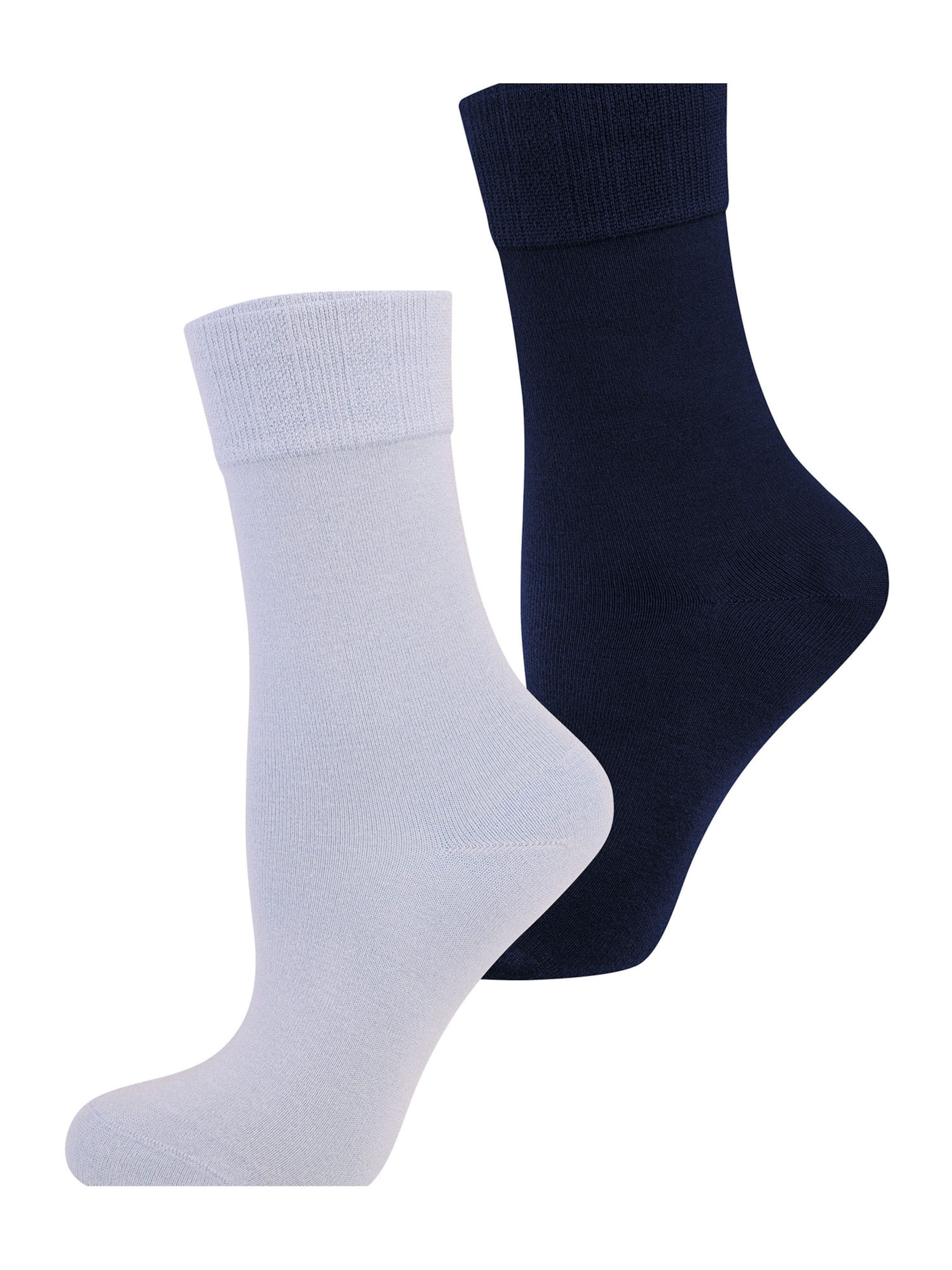Chaussettes ' Bambus ' Nur Die en bleu : devant