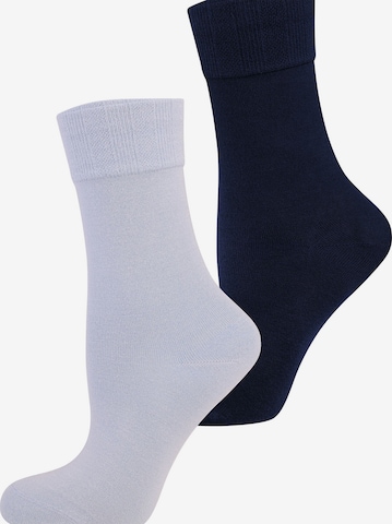 Nur Die Socks ' Bambus ' in Blue: front