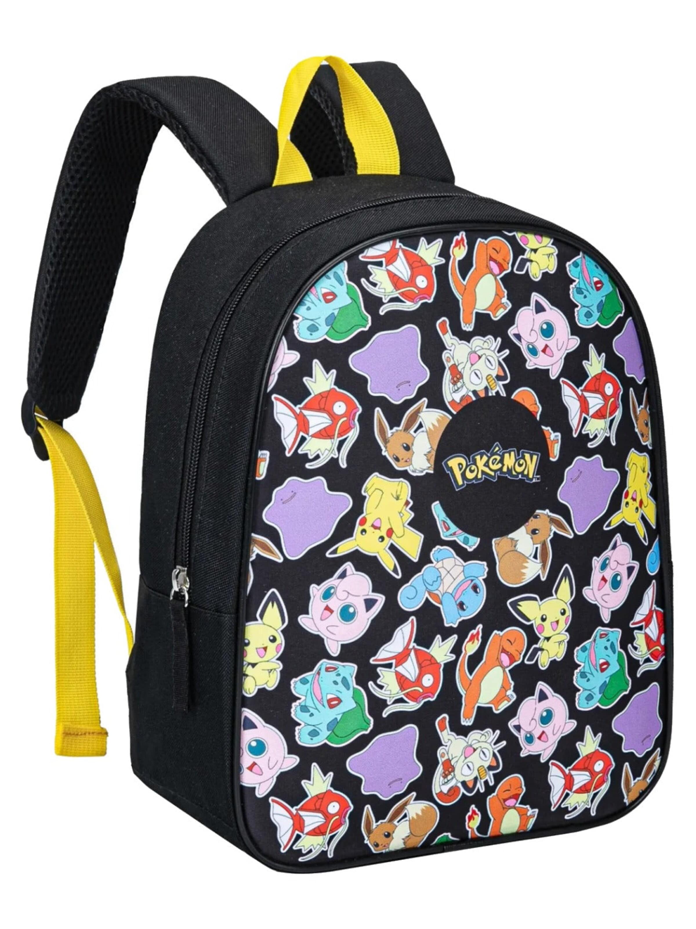 Pokémon Backpack 'Pokémon Rugzak All Over Print Zwart Hoogte 31 cm' in Grey: front