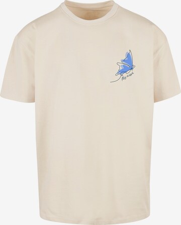 T-Shirt 'Fly High' Merchcode en beige : devant