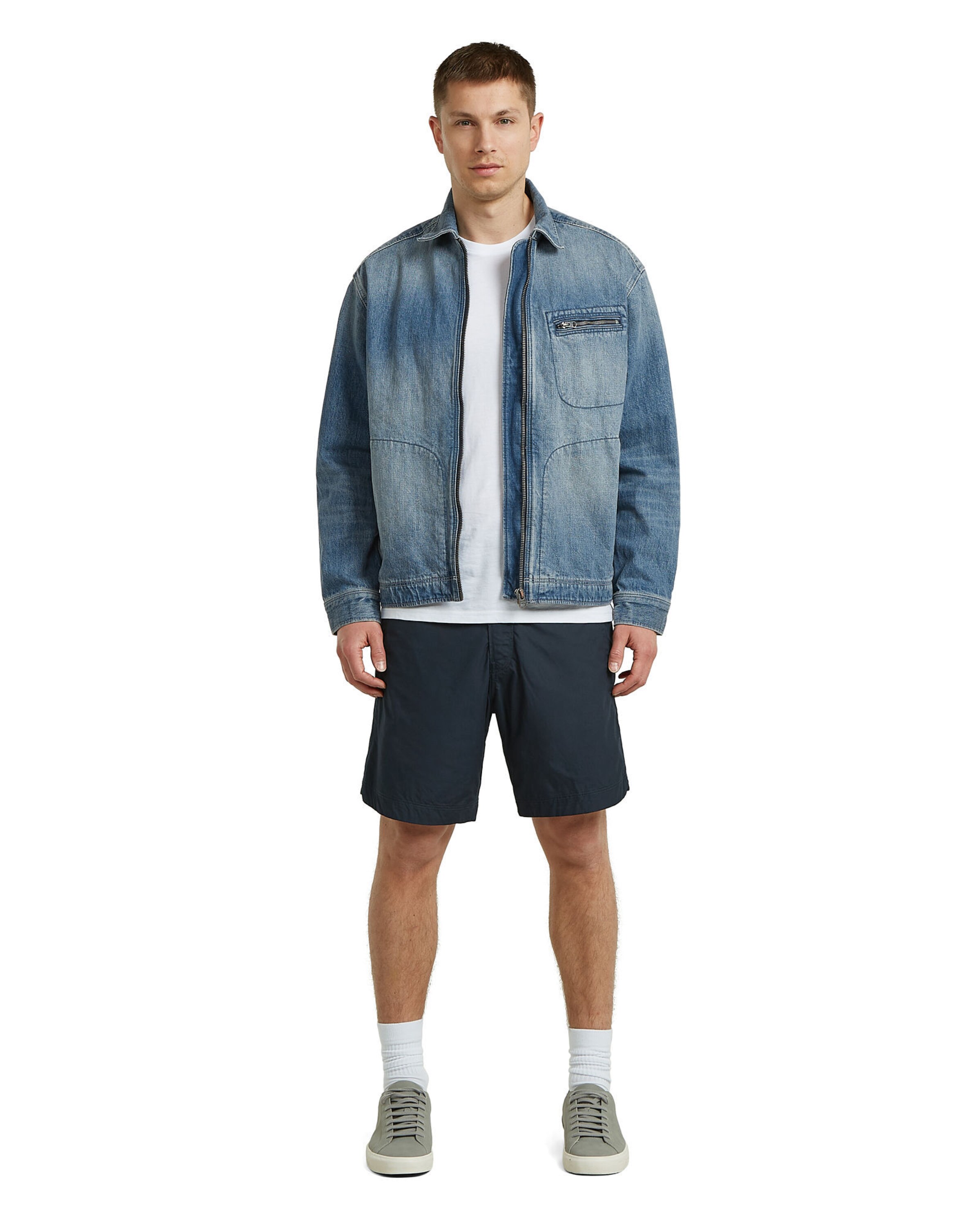 G-STAR Regular Shorts -'Sport Trainer Short 2.0' in Blau