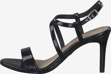 TAMARIS Páskové sandály – černá