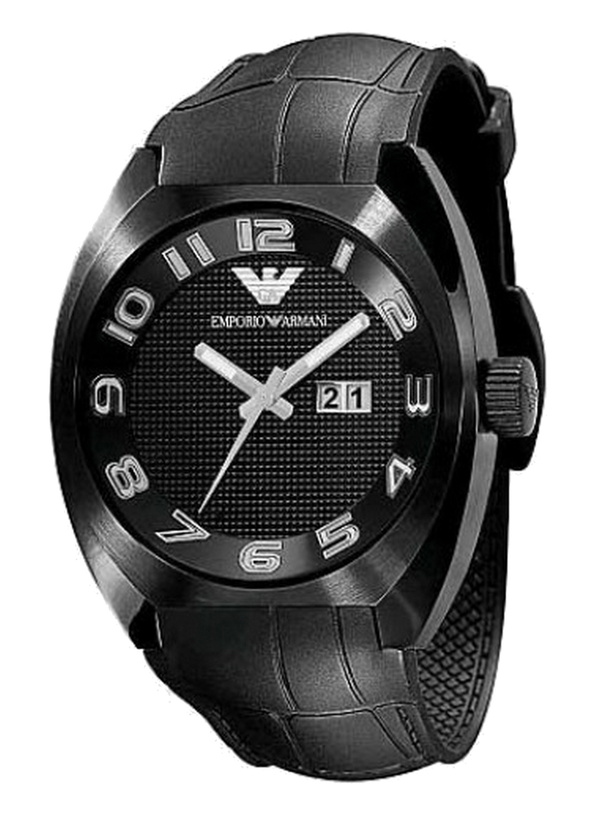 Orologio analogico di Emporio Armani in nero: frontale