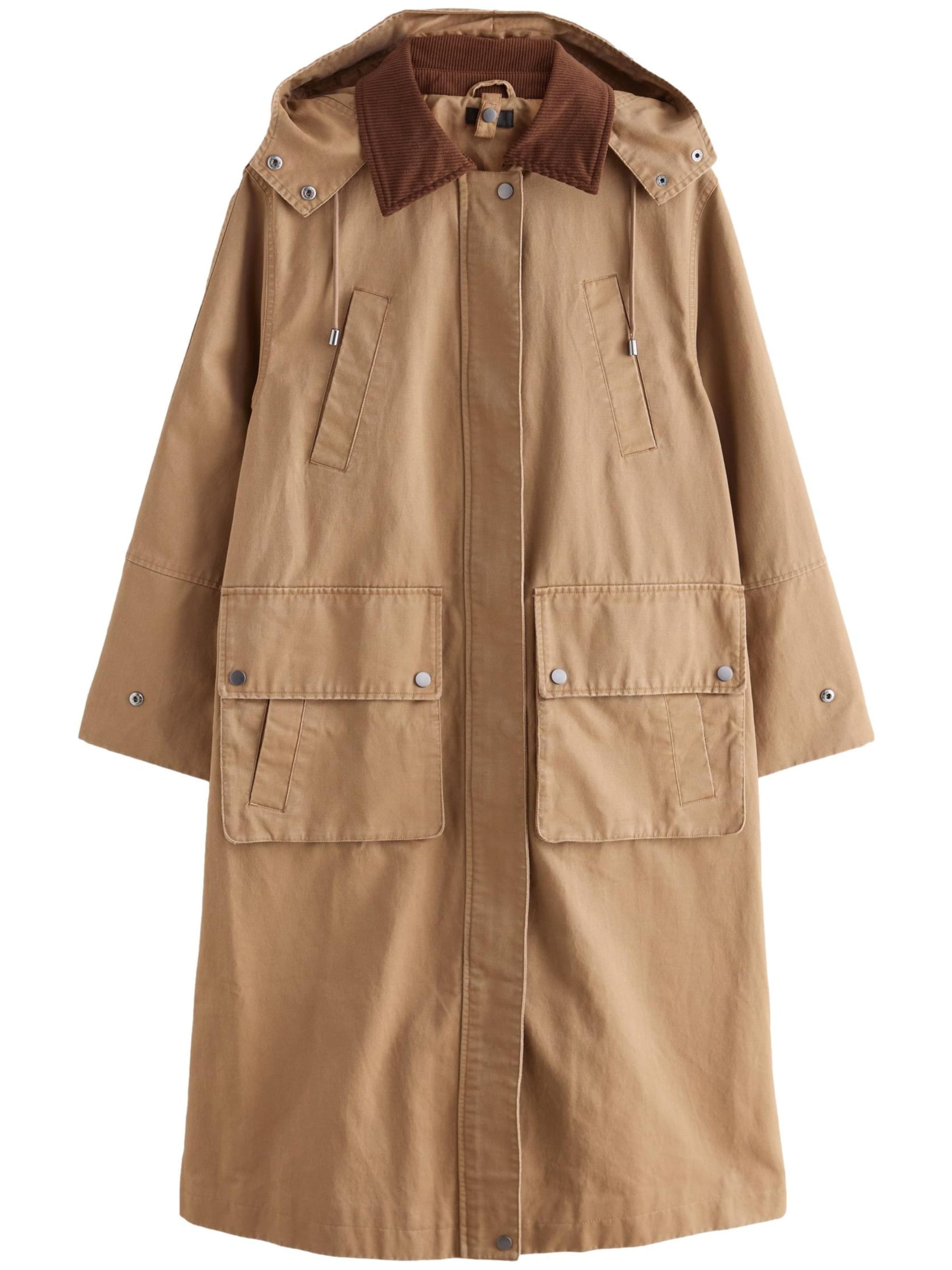 Next Välikausitakki värissä ruskea: etupuoli