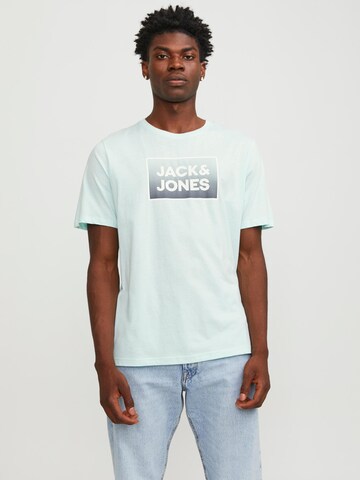 T-Shirt 'STEEL' JACK & JONES en bleu : devant