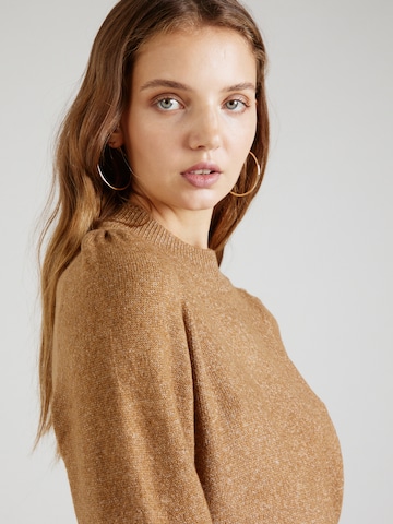 JDY Sweater 'RUE' in Brown
