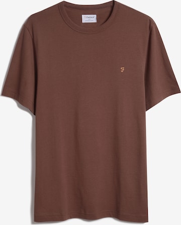 FARAH Regular Fit Bluser & t-shirts 'Danny' i brun: forside