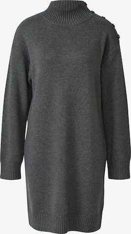 s.Oliver Gebreide jurk in Grijs: voorkant