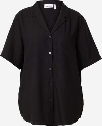 WEEKDAY Blouse 'Mira' in Black: front