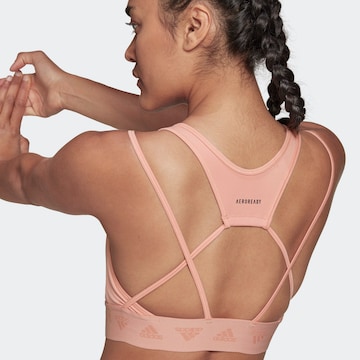 ADIDAS SPORTSWEAR Bustier Športni nederček | roza barva