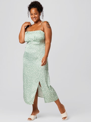 A LOT LESS Summer Dress 'Mary' in Green: front