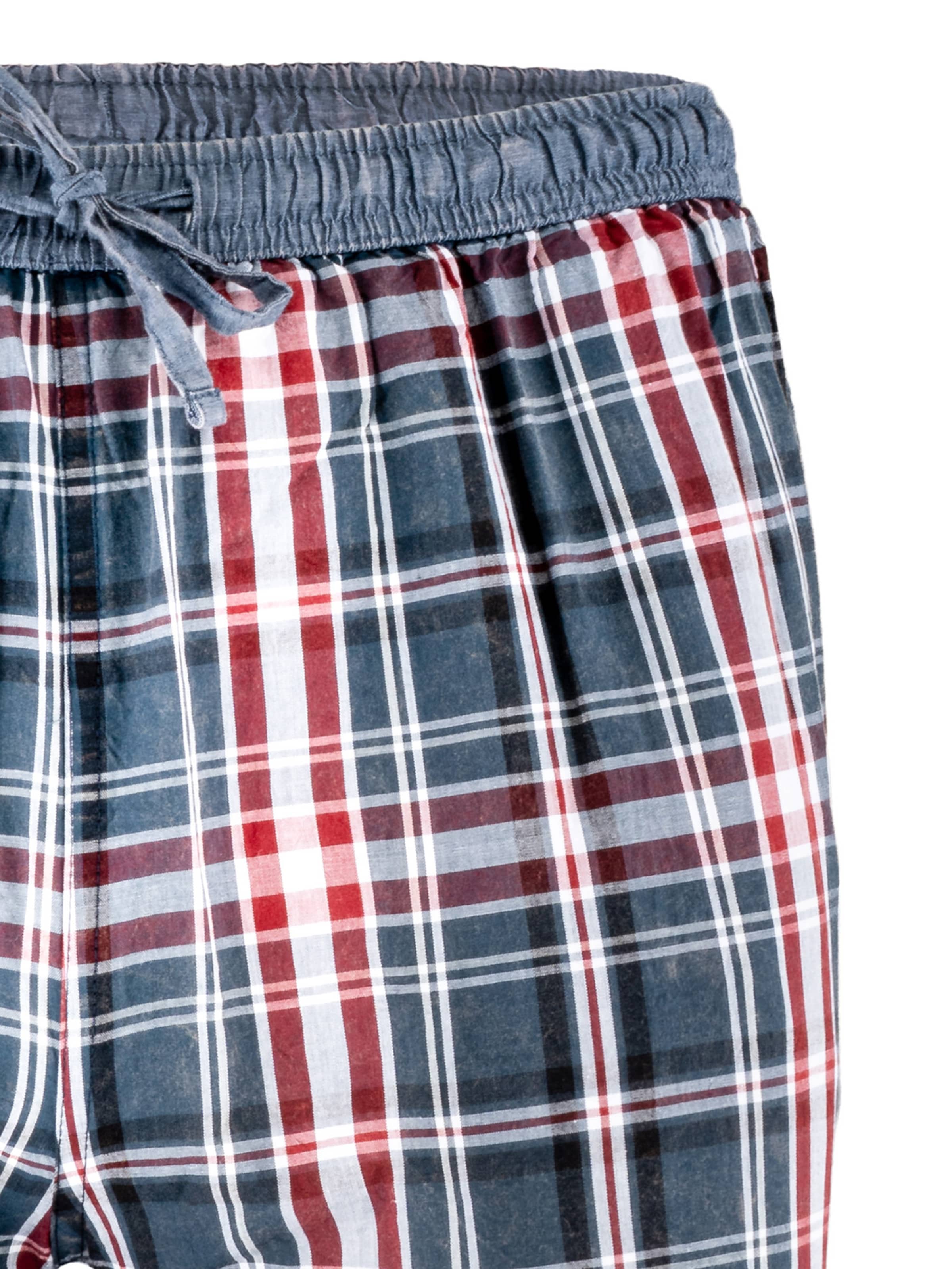 Luca David Pyjamabroek 'Olden Glory' in Blauw