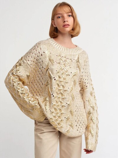Dilvin Pull-over 'Pullover' en S-L en crème, Vue avec produit
