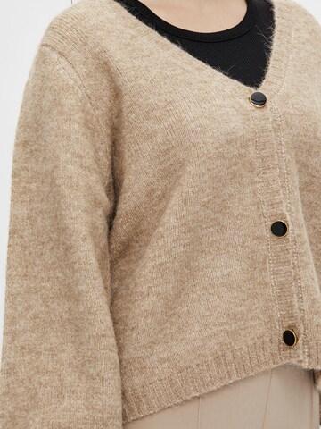 PIECES Knit cardigan in Brown