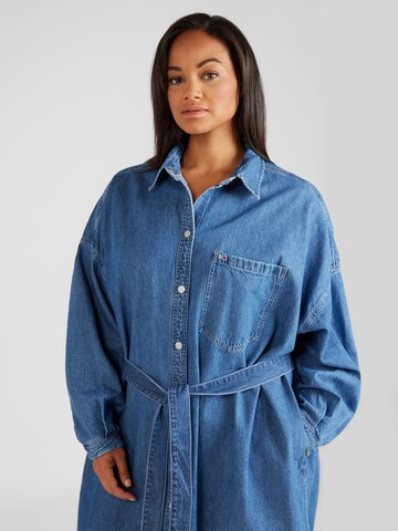 Tommy Jeans Curve Платье-рубашка в Синий