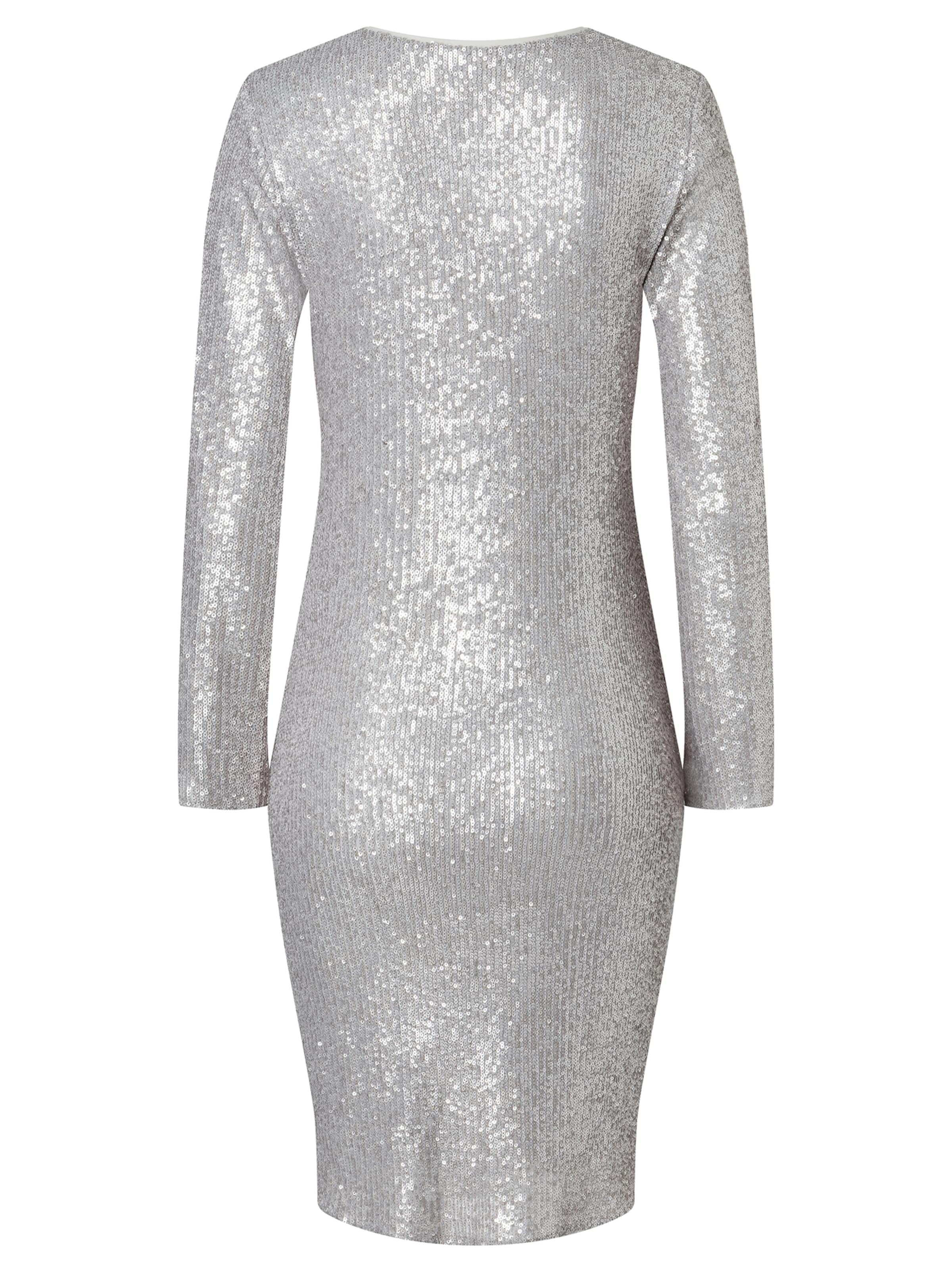 Ana Alcazar Kleid ' Tadia ' in Silber