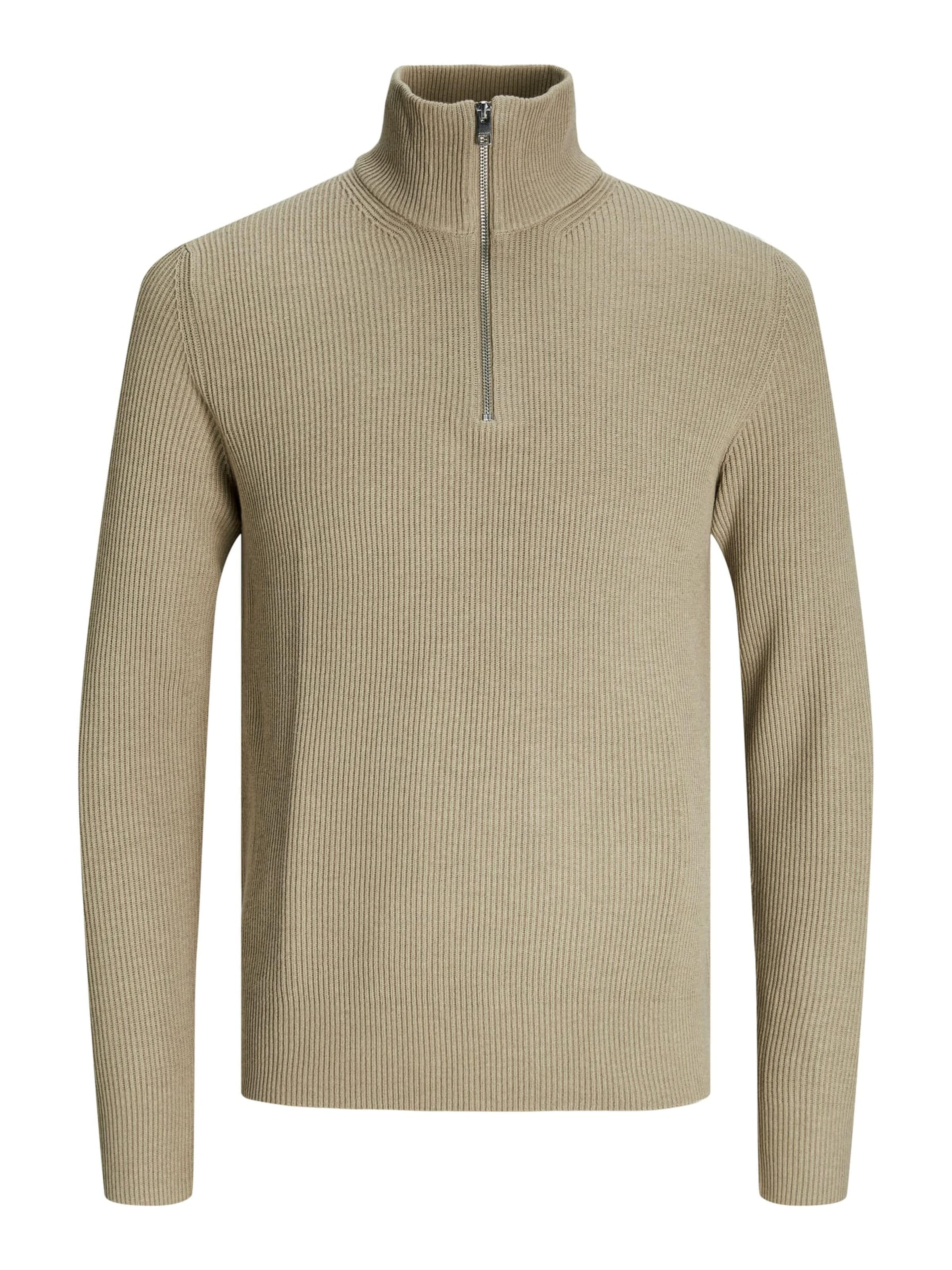 JACK & JONES Trui 'Perfect' in Beige: voorkant
