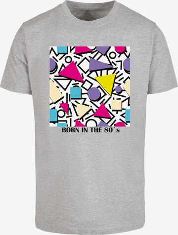 T-Shirt 'Geometric Retro' Mister Tee en gris : devant