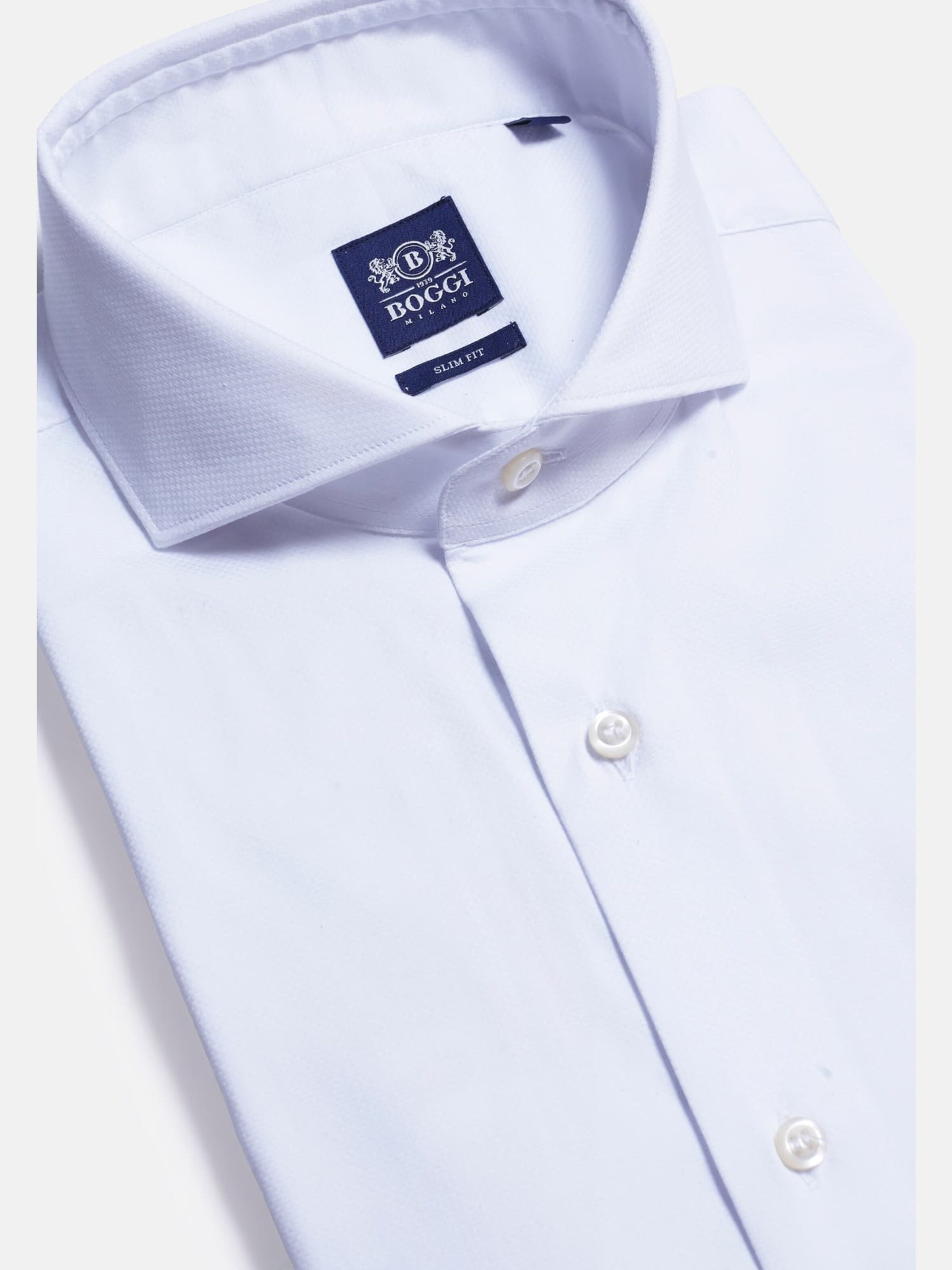 Männer Hemden Boggi Milano Hemd in Weiß - VS47573