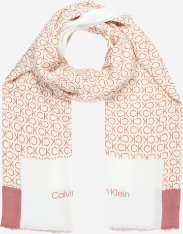 Écharpe Calvin Klein en rose : devant